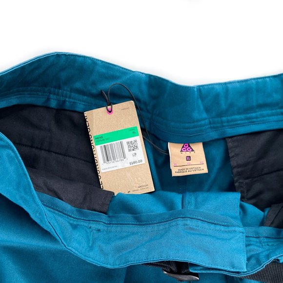 NWT NIKE ACG Woven Cargo Pants Midnight Turquoise CD7646-347 GORP Techwear XL - Picture 6 of 10